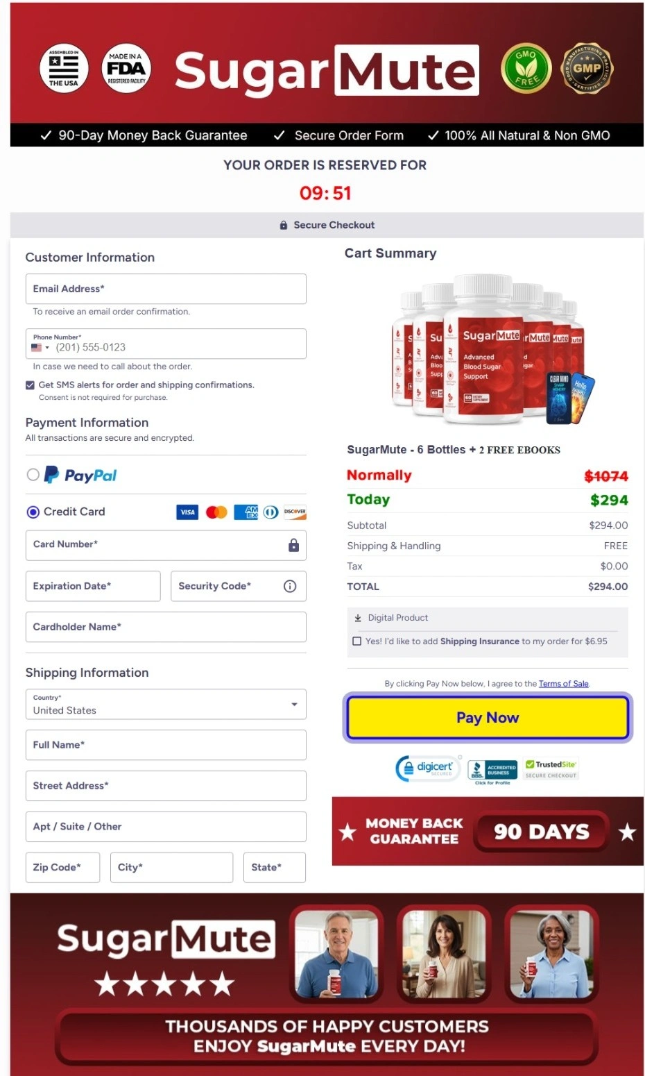 Secure Checkout Form